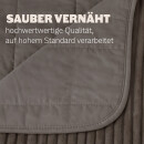 Tagesdecke XXL 200x220 cm Flanellcord Wendedecke Granit