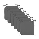 Stuhlkissen Sitzkissen mit Haltebändern Canvas...