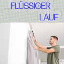 Verbinder für Gardinenschiene Weiß 2er-Pack