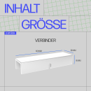 Verbinder für Gardinenschiene Weiß 2er-Pack