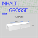Verbinder für Gardinenschiene Weiß 8er-Pack