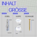 Befestigungsset für Gardinenschiene Weiß 1er-Set