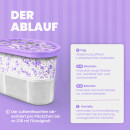 Granulat-Luftentfeuchter Box mit Duft 550ml inkl. 230g Granulat Lavendel