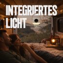 Mobiler Deckenventilator Akku Ø26 cm mit Fernbedienung, Aufhänger, Licht & Timer