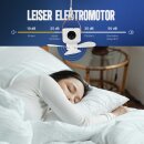 Mobiler Deckenventilator Akku Ø26 cm mit Fernbedienung, Aufhänger, Licht & Timer