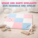 Puzzleteppich für Kinder 30x30x1cm - 9 Matten ( 0,81m² )