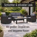 Lounge Set - 4tlg. Rattan Optik