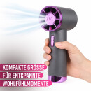 Handventilator "100 Stufen" mit Akku - Grau