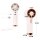 Handventilator 100 Stufen mit Akku, LED-Display & USB-C Creme