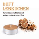 Teelicht mit Duft - Lebkuchen - 18er Pack