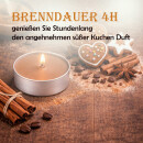 Teelicht mit Duft - Lebkuchen - 18er Pack