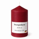 Stumpenkerzen Ø8cm x 15cm Rubinrot (1er Pack)
