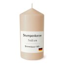 Stumpenkerzen 50h Brenndauer Ø7xH15 cm Beige 1er Pack