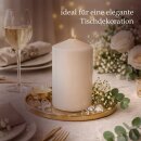 Stumpenkerzen 50h Brenndauer Ø7xH15 cm Beige 1er Pack