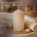 Stumpenkerzen 50h Brenndauer Ø7xH15 cm Beige 1er Pack