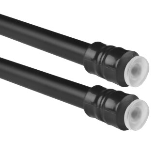 Klemmstange mit Schraubtechnik (2er Pack) Ø10mm - ausziehbar 25-40cm (Schwarz) ohne Bohren