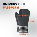 Silikon Ofenhandschuh 2er Pack - Grau