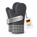 Silikon Ofenhandschuh 2er Pack - Grau