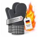 Silikon Ofenhandschuh 2er Pack - Grau