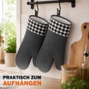 Silikon Ofenhandschuh 2er Pack - Grau