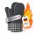 Ofenhandschuhe Grillhandschuhe Silikon Grau 2er-Set
