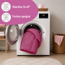 Verwandlungsdecke Kissendecke 2in1 50x50cm/135x200cm Fuchsia