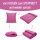 Verwandlungsdecke Kissendecke 2in1 50x50cm/135x200cm Fuchsia