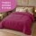 Verwandlungsdecke Kissendecke 2in1 50x50cm/135x200cm Fuchsia