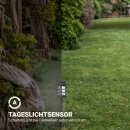 4er Set Solar Laterne Schwarz 38 cm hoch