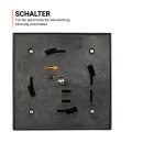 4er Set Solar Laterne Schwarz 38 cm hoch