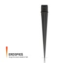 4er Set Solar Laterne Schwarz 38 cm hoch