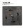 4er Set Solar Laterne Schwarz 38 cm hoch