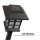 4er Set Solar Laterne Schwarz 38 cm hoch