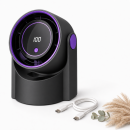 2-in-1 Tisch- & Wandventilator 5 Stufen mit USB-C & LED-Display, leise (22 dB), Schwarz