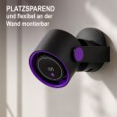 2-in-1 Tisch- & Wandventilator 5 Stufen mit USB-C & LED-Display, leise (22 dB), Schwarz
