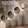 2-in-1 Tisch- & Wandventilator 5 Stufen mit USB-C & LED-Display, leise (22 dB), Creme