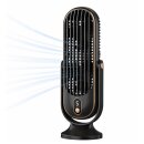 Akku-Tischventilator 5 Stufen leise mit USB-C & LED-Display Schwarz