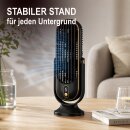 Akku-Tischventilator 5 Stufen leise mit USB-C & LED-Display Schwarz