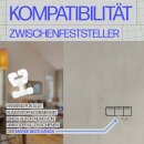 Zwischenfeststeller für Gardinenschiene - Weiß (6 Stück)