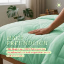 Sommerdecke Steppbett leicht Polyester 135x200/200x200cm Türkis-135 cm x 200 cm