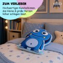 Monster Kuschelkissen - Design Blau