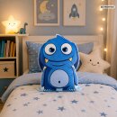 Monster Kuschelkissen - Design Blau
