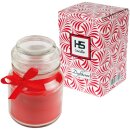 HS Candle Duftkerze im Bonbonglas und Deckel, Rose, H10 cm, 30h Brenndauer