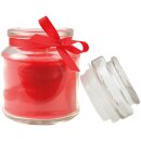 HS Candle Duftkerze im Bonbonglas und Deckel, Rose, H10 cm, 30h Brenndauer