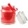 HS Candle Duftkerze im Bonbonglas und Deckel, Rose, H10 cm, 30h Brenndauer