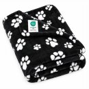 Haustierdecke Flanell Pfotendruck 70x100 cm