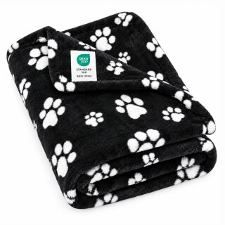 Haustierdecke Flanell Pfotendruck 70x100 cm 1er-Pack