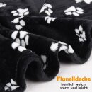 Haustierdecke Flanell Pfotendruck 70x100 cm 1er-Pack