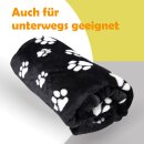Haustierdecke Flanell Pfotendruck 70x100 cm 1er-Pack