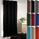 Verdunkelungsgardine mit Universalband schwarz - jetblack 135cm x 175cm